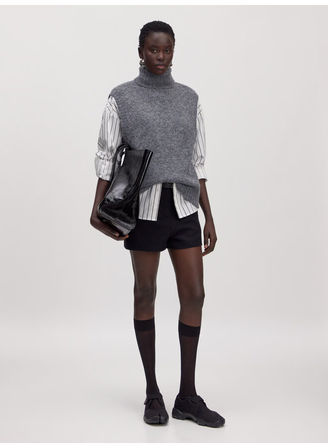 ALBA KNIT VEST DARK GREY