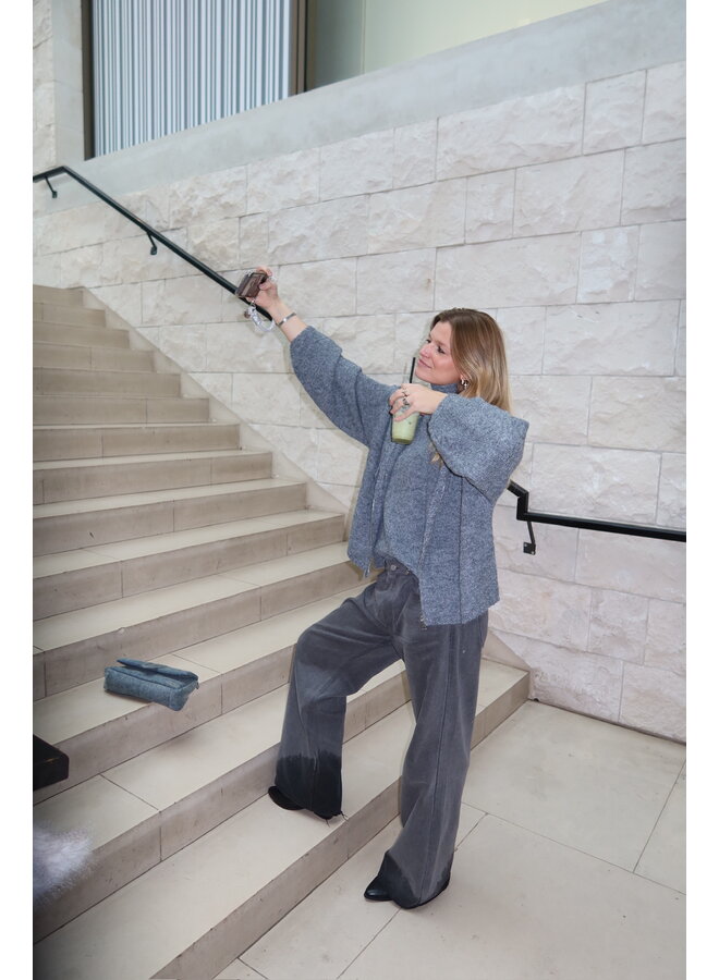 ISELA CARDIGAN DARK GREY