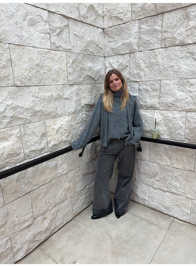 ISELA CARDIGAN DARK GREY