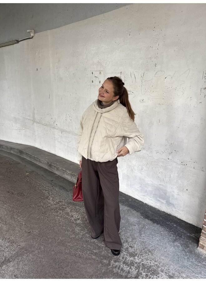 YASCELINA LS PADDED JACKET BIRCH