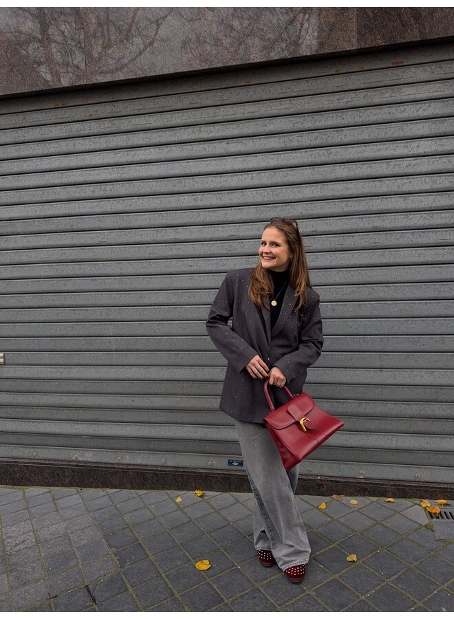 RHINESTONE BLAZER GREY