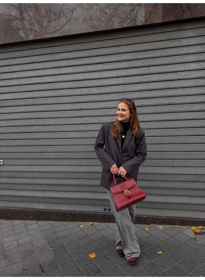 RHINESTONE BLAZER GREY