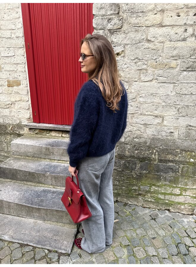 ISABELLA MOHAIR CARDIGAN NAVY