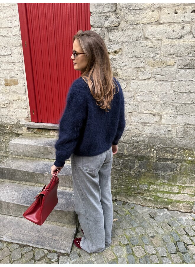 ISABELLA MOHAIR CARDIGAN NAVY