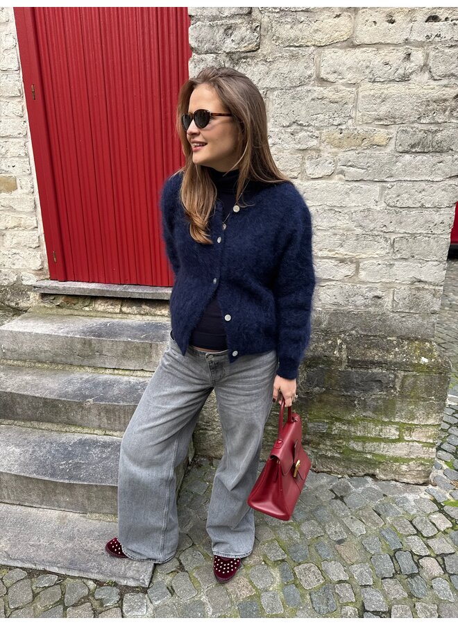 ISABELLA MOHAIR CARDIGAN NAVY