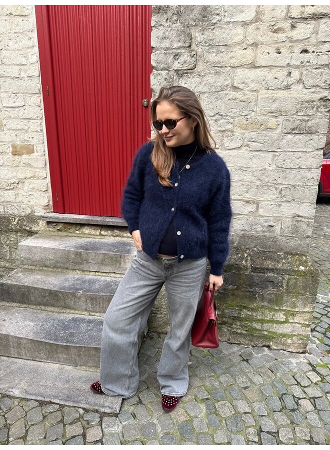 ISABELLA MOHAIR CARDIGAN NAVY