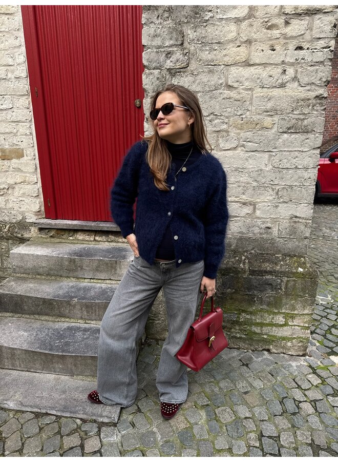 ISABELLA MOHAIR CARDIGAN NAVY