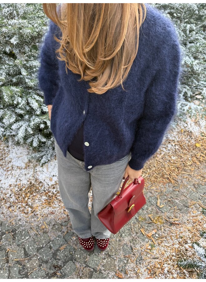 ISABELLA MOHAIR CARDIGAN NAVY
