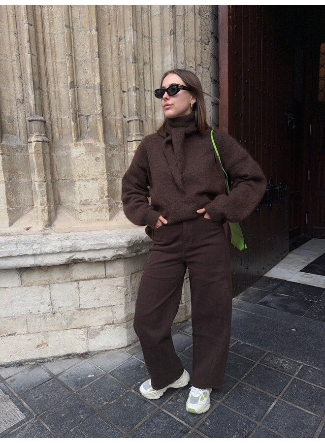 BILLIE BALLOON JEANS BROWN