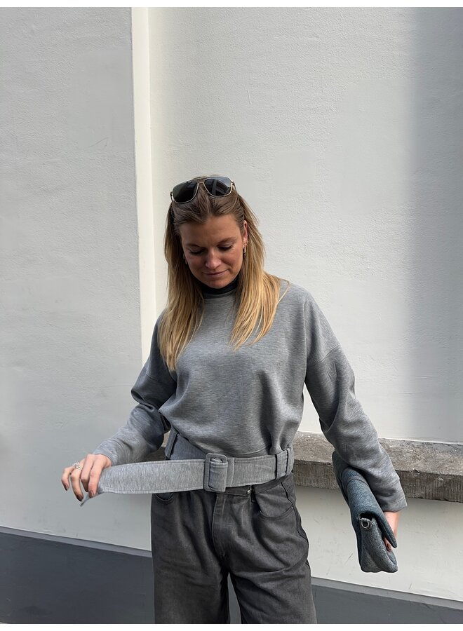 LANCECC BELT SWEAT GREY MELANGE