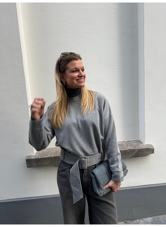 LANCECC BELT SWEAT GREY MELANGE
