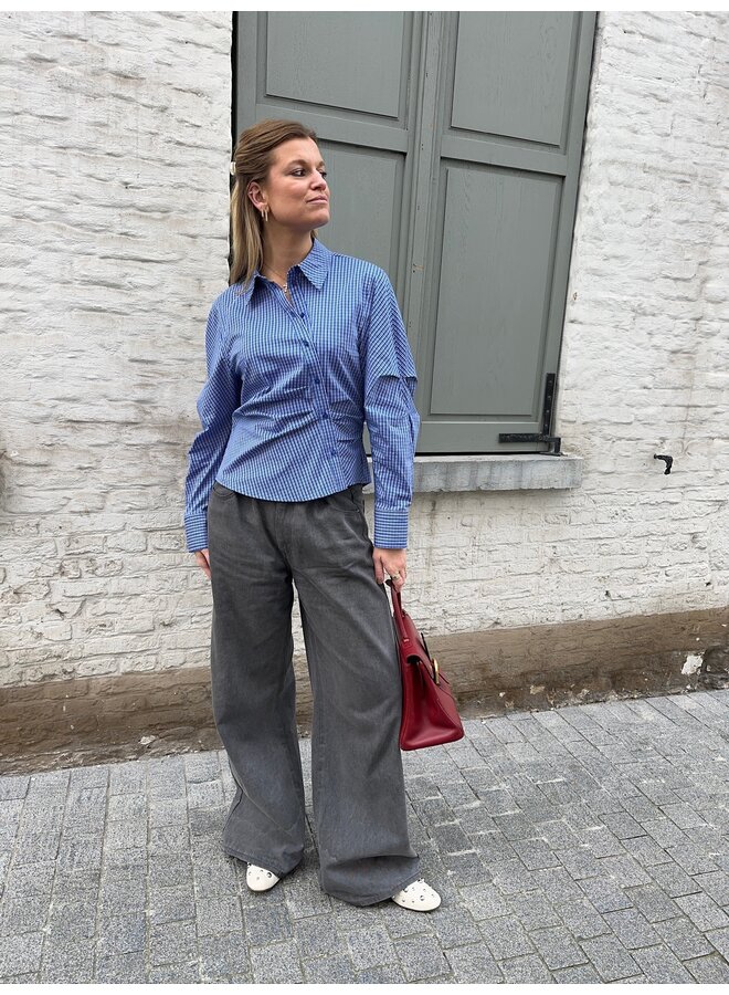 ANIZACC ASYM SHIRT NEW BLUE