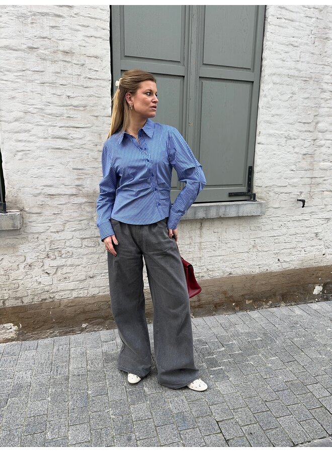 ANIZACC ASYM SHIRT NEW BLUE