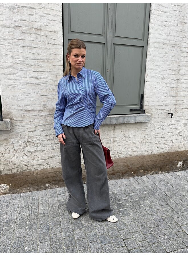 ANIZACC ASYM SHIRT NEW BLUE