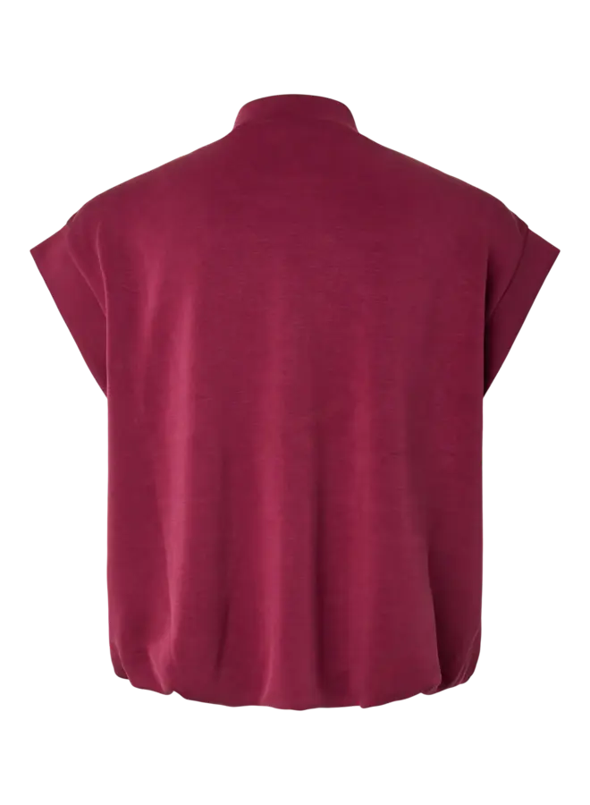 YASCOZE SWEAT VEST D2D RHODODENDRON