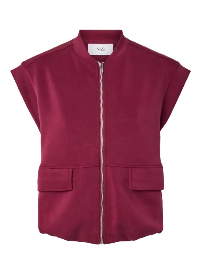 YASCOZE SWEAT VEST D2D RHODODENDRON