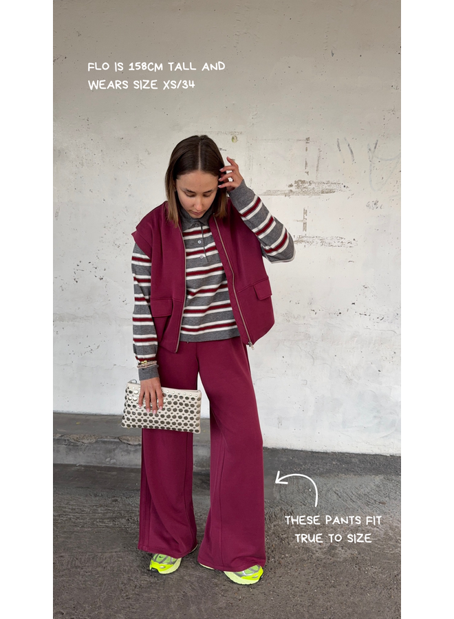 YASCOZE MW SWEATPANT THODODENDRON