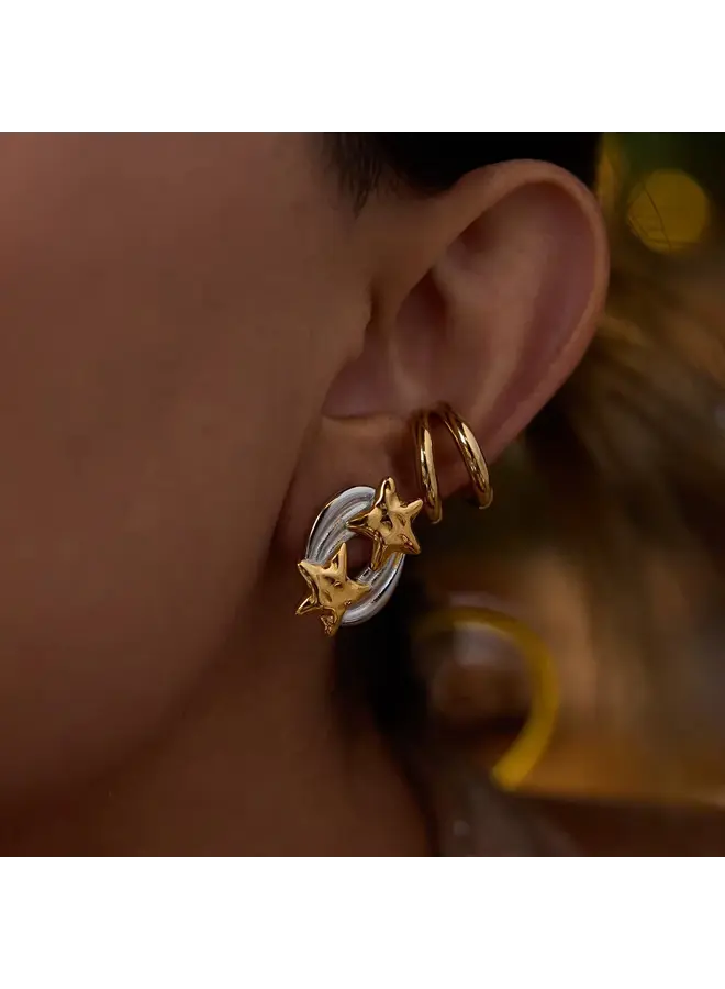 LOOSE CANNON EAR CUFF GOLD