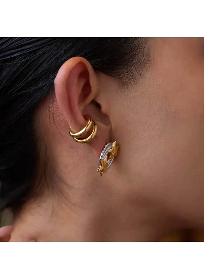LOOSE CANNON EAR CUFF GOLD