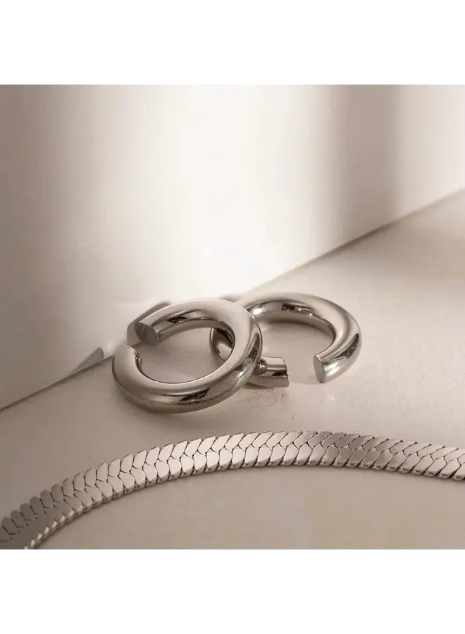 NO RULES EAR CUFF SILVER