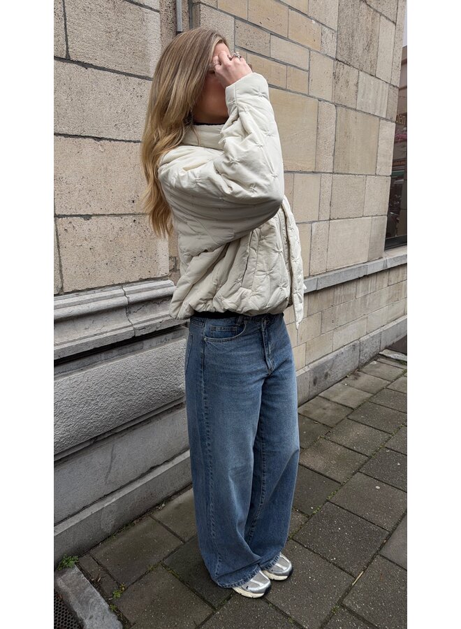 YASUVA HW WIDE JEANS S. MEDIUM BLUE DENIM