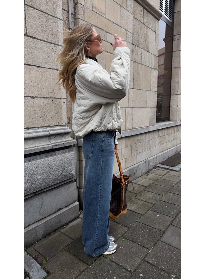 YASUVA HW WIDE JEANS S. MEDIUM BLUE DENIM