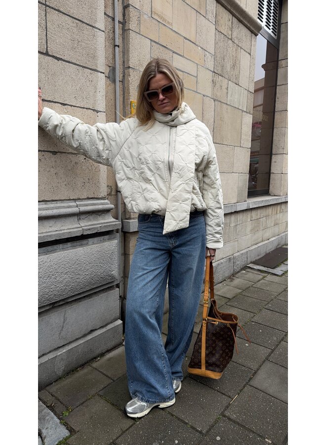 YASUVA HW WIDE JEANS S. MEDIUM BLUE DENIM