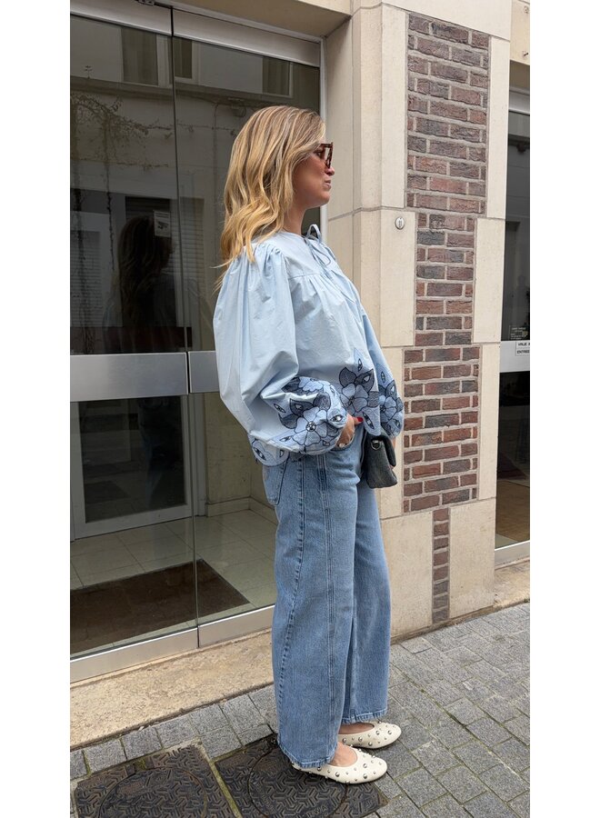 LR KOSA BARREL JEANS BLUE