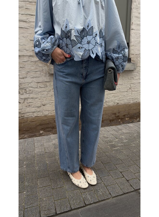 LR KOSA BARREL JEANS BLUE