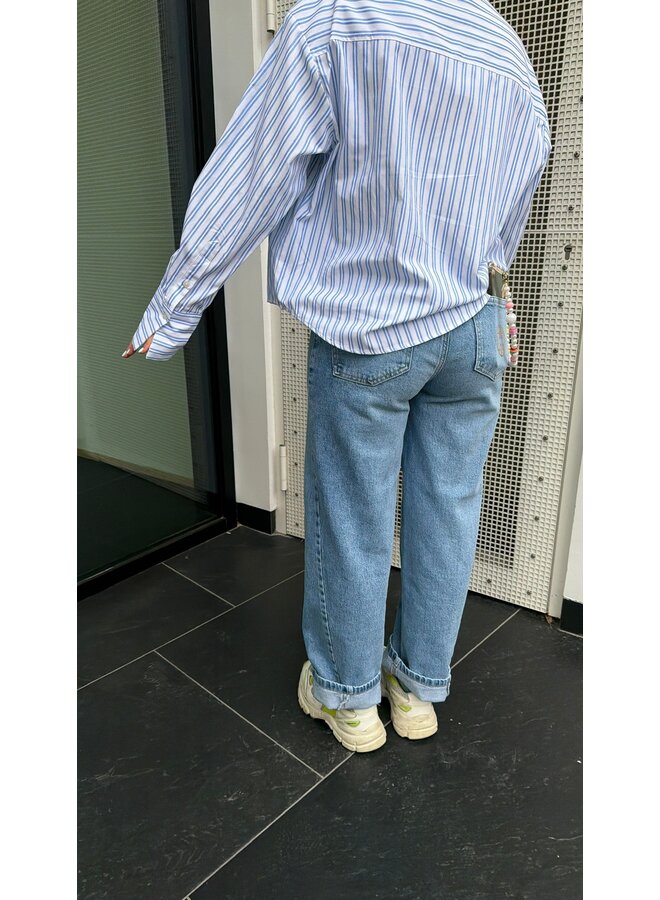 LR KOSA BARREL JEANS BLUE