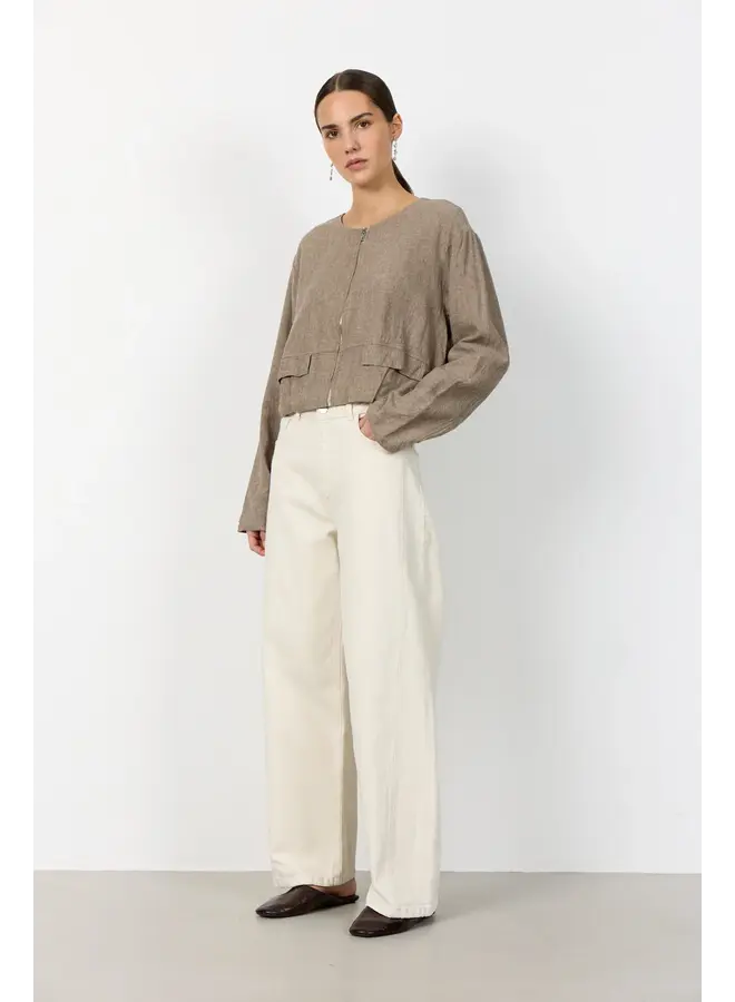 LR KOSA BARREL JEANS ECRU