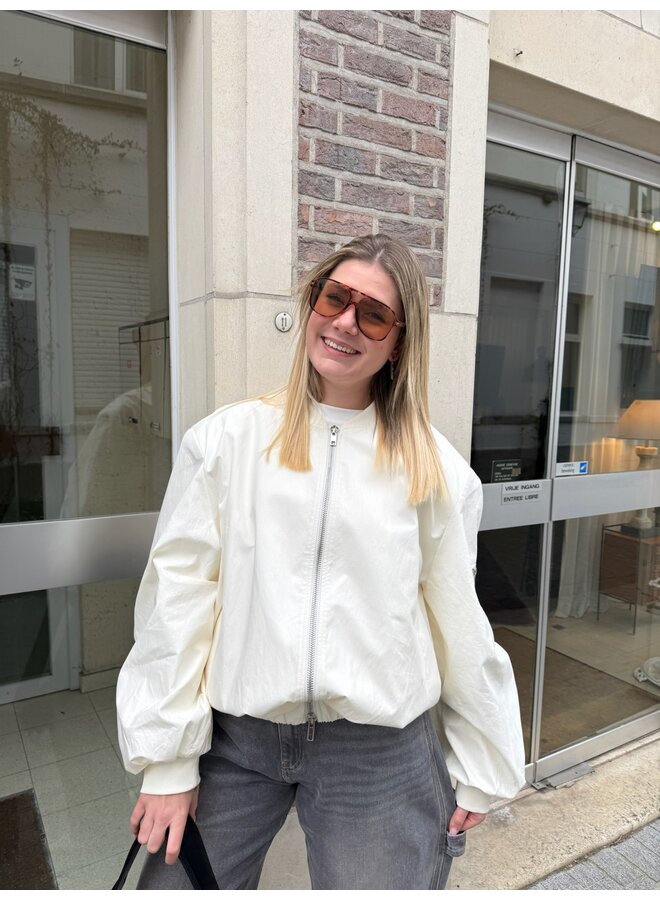 STORMI BOMBER JACKET WHITE