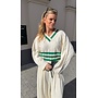 CHARLINE JUMPER GREEN STRIPES