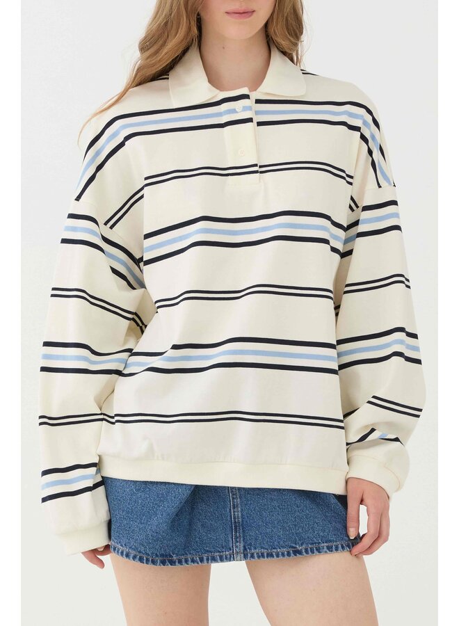 LUCIE STRIPED POLO