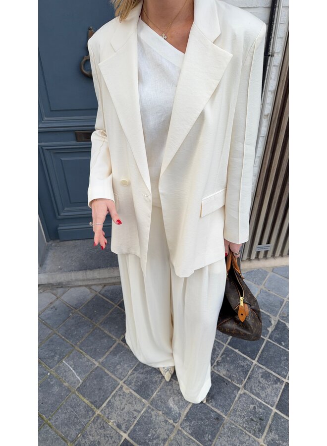 BIANCO TROUSERS IVORY