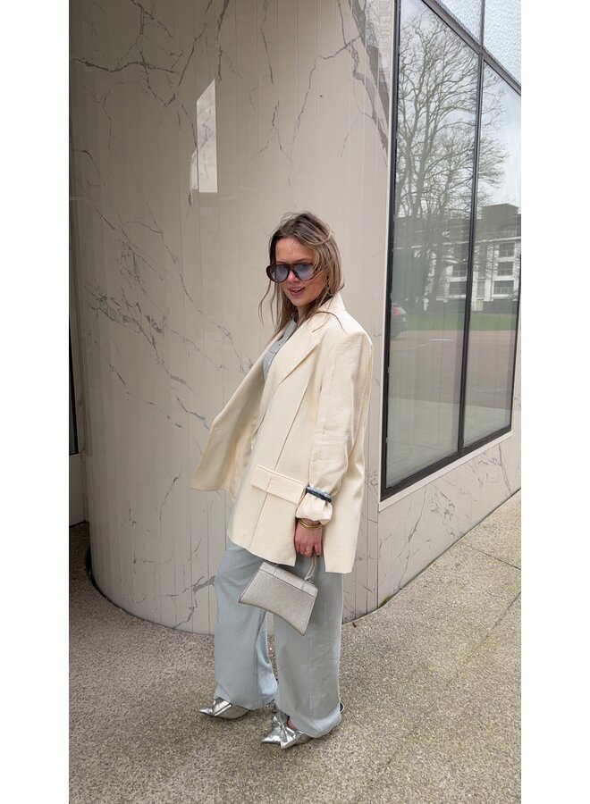 MATHILDE BARREL TROUSERS BABY BLUE