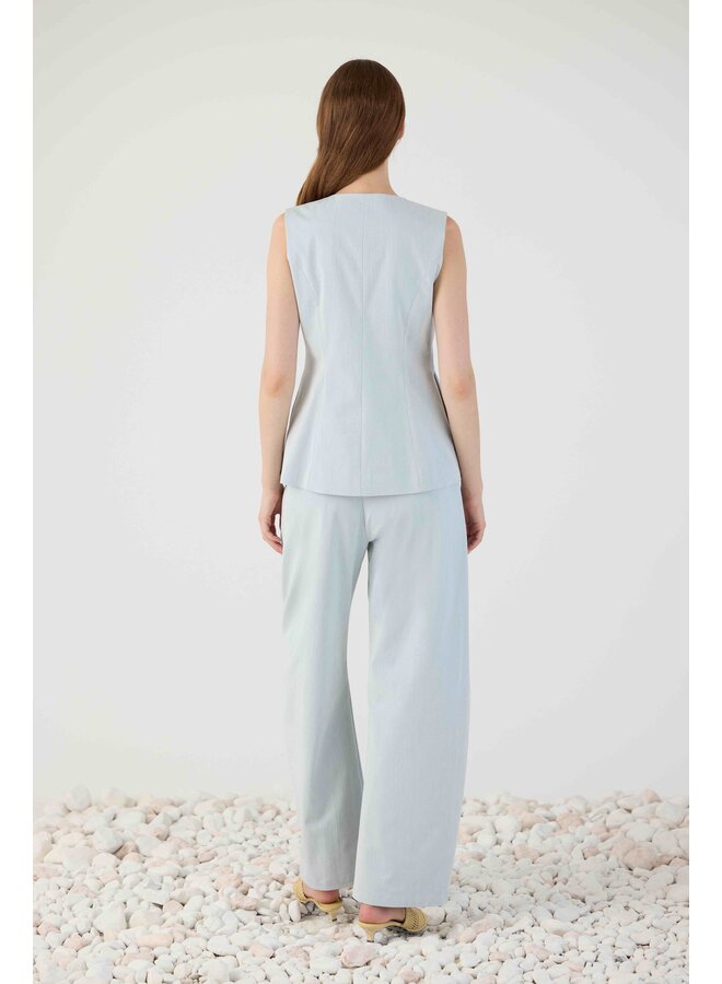 MATHILDE BARREL TROUSERS BABY BLUE