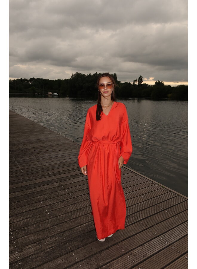 SERAFINA MAXI DRESS CORAIL