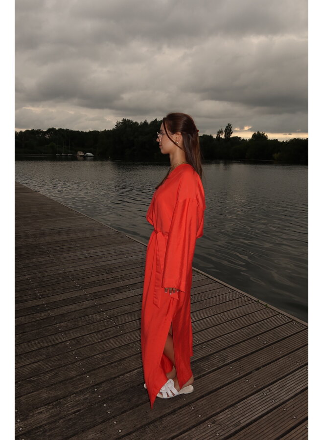 SERAFINA MAXI DRESS CORAIL