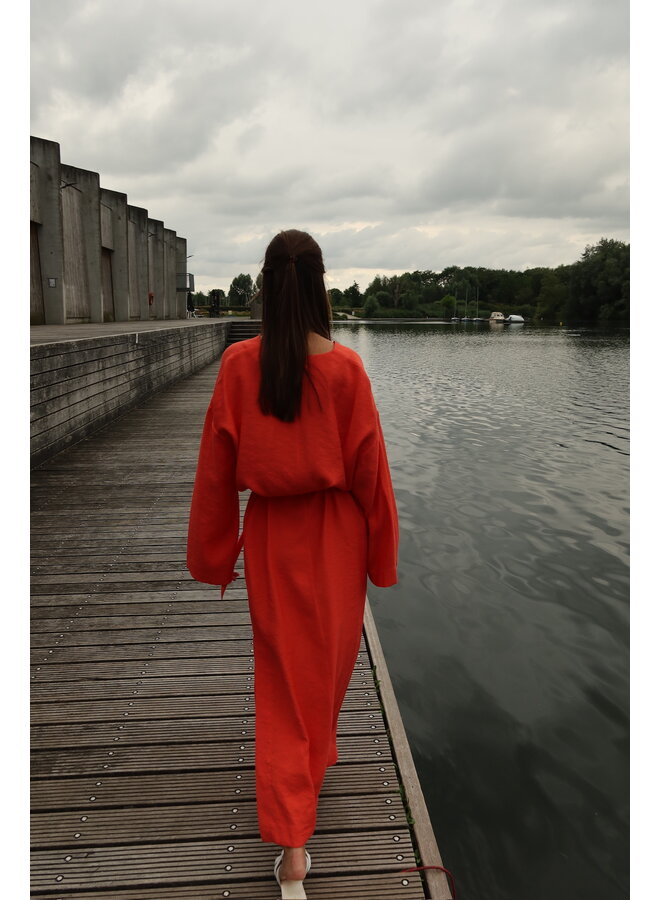 SERAFINA MAXI DRESS CORAIL