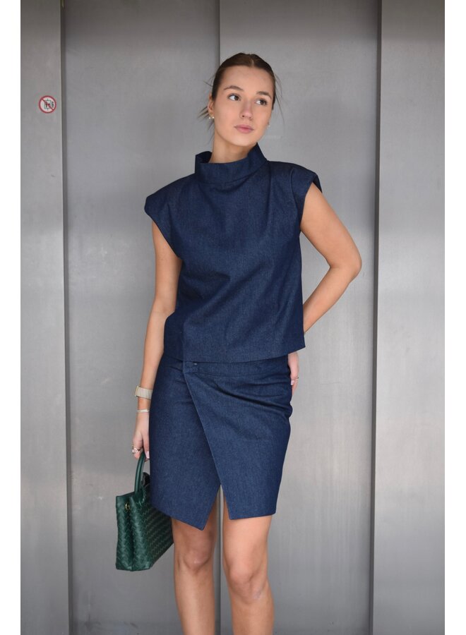 SOLENE TOP DENIM