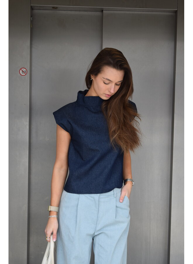 SOLENE TOP DENIM