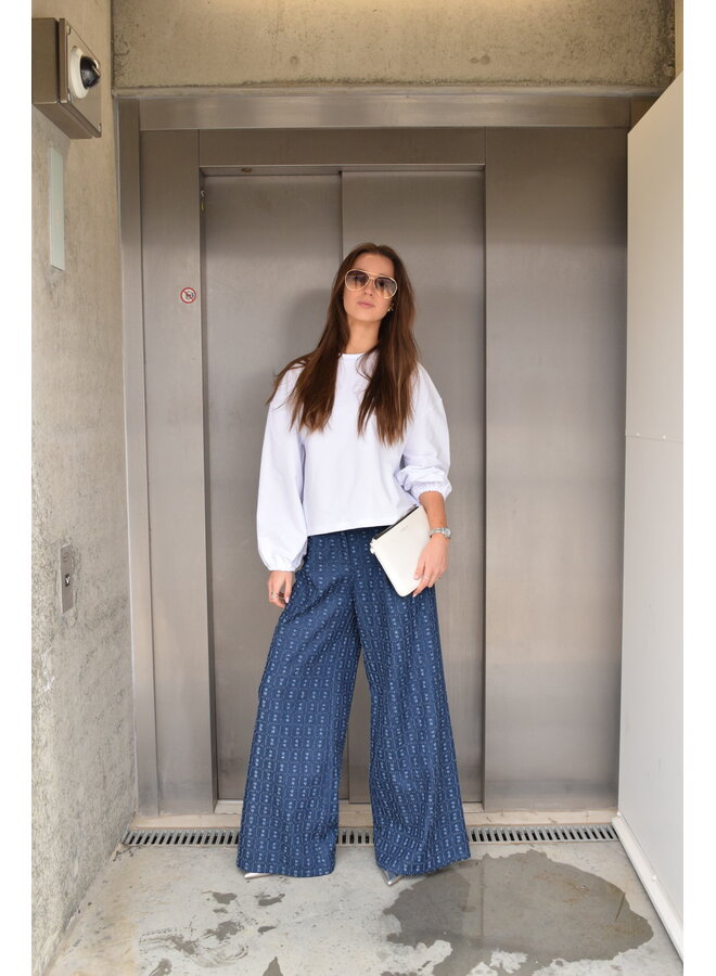 AMALIA TROUSERS INDIGO DENIM