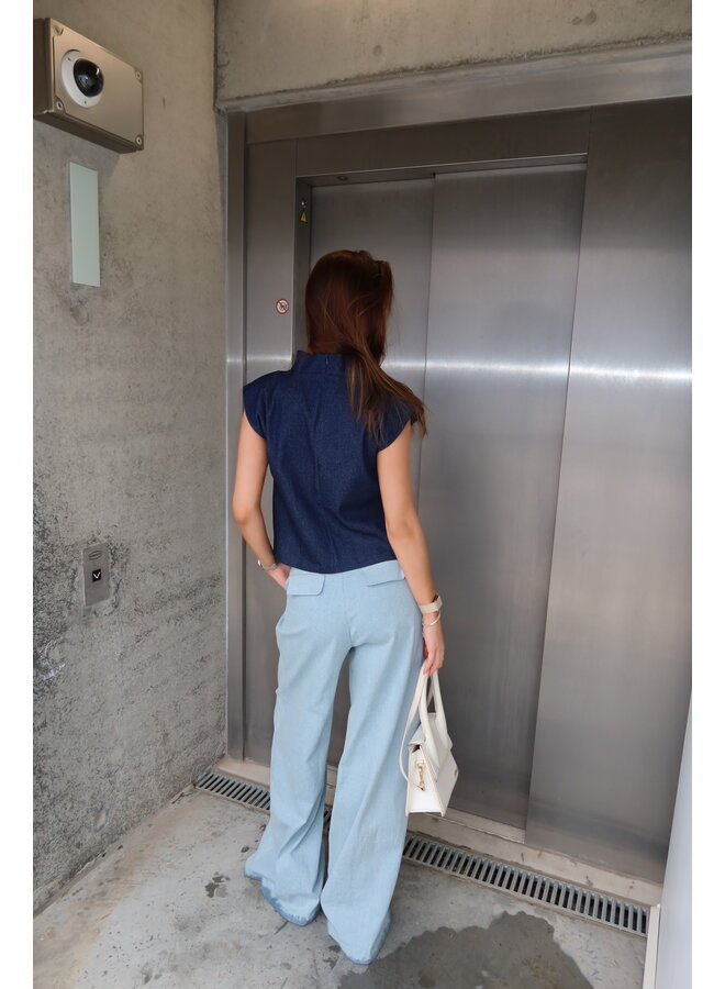 SOLENE TOP DENIM
