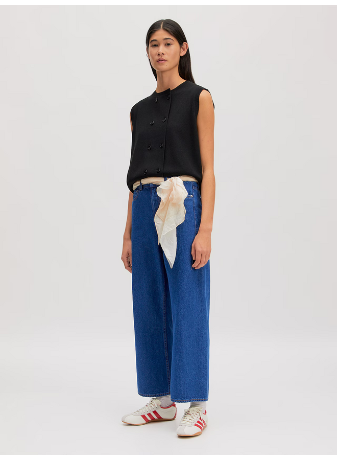 VAYA KNIT VEST BLACK