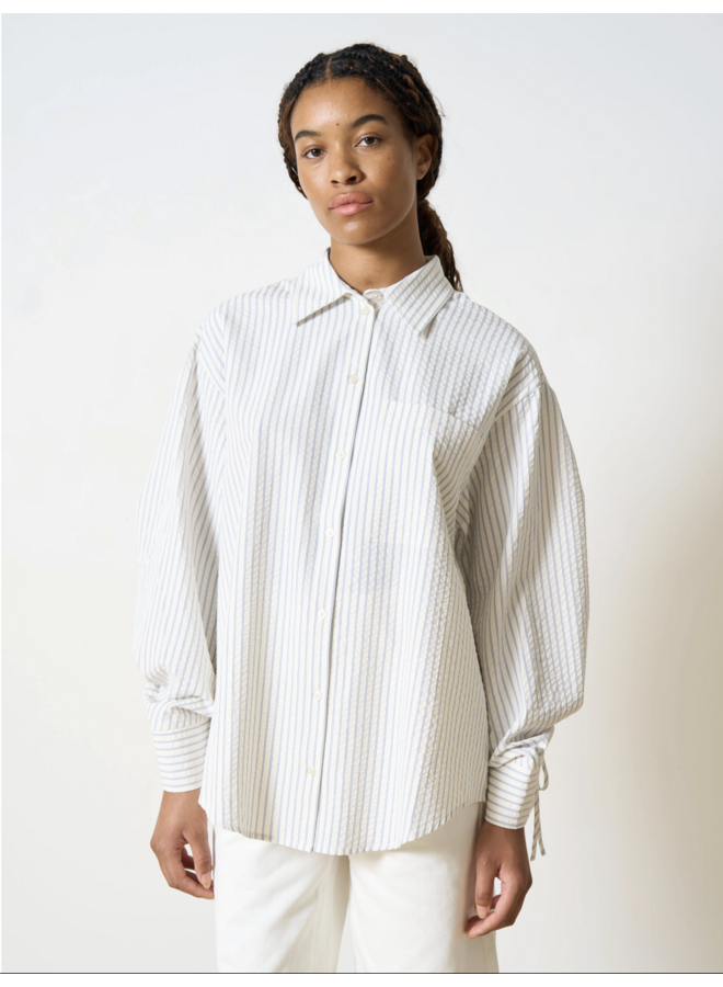 HANNI SHIRT CREAM/BLUE STRIPE