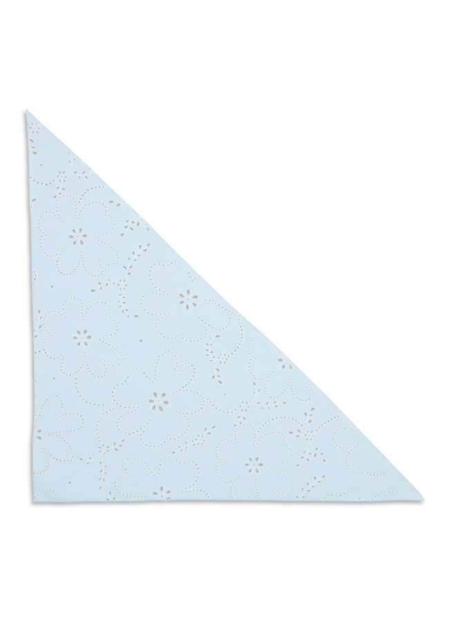 FLORAL BRODERIE BANDANA SCARF BUBBLEGUM