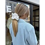 BRODERIE SCRUNCHIE BRIGHT WHITE