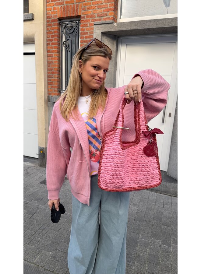 WAFFLE CLOUD BAG STRAWBERRY
