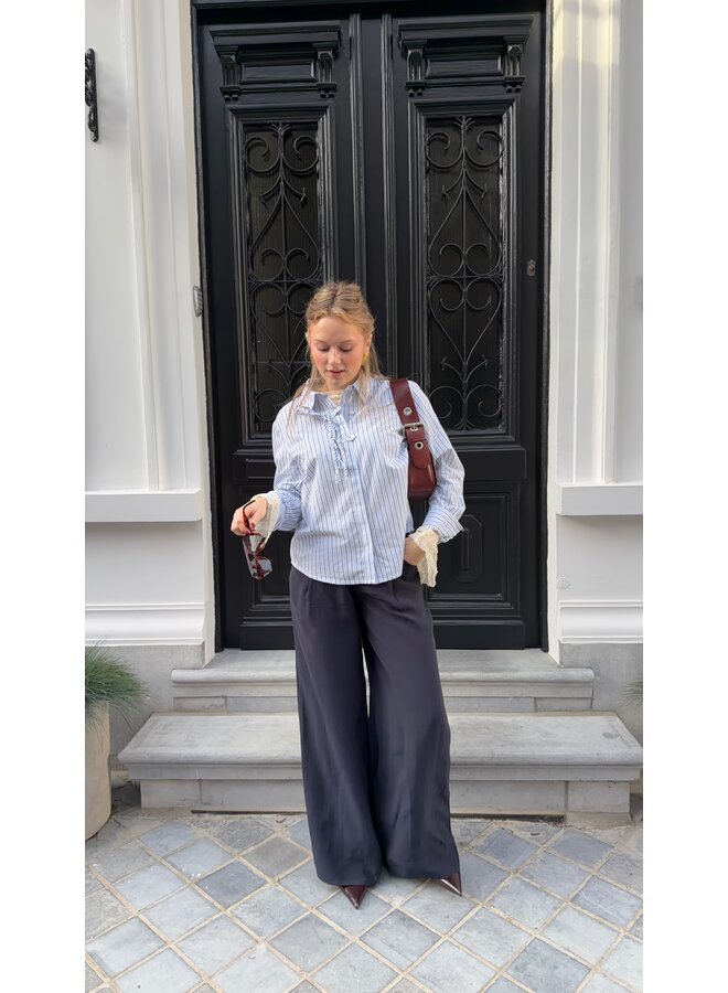 CELINE WIDE TROUSERS NAVY